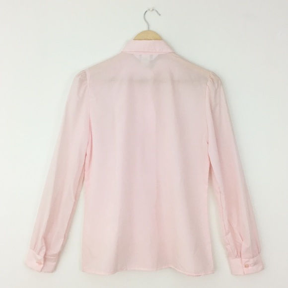 3020402 Pink Pleated Tier Sleeve Blouse main image 0
